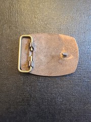 Vtg Coop LP-Gas Metal Belt Buckle Brown/Rust Color 3&Prime;x 2 1/4&Prime; Country Cowboy