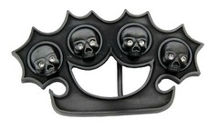 Skull Belt Buckle Men Women Flaming Flame Blaze Halloween Costume Party Pirate