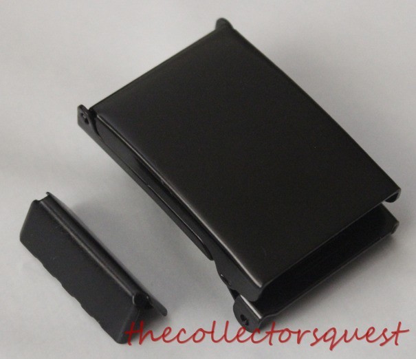 NEW 1.5&Prime; WIDE FLIP TOP BLACK BELT BUCKLE ONLY with TIP Canvas Belts Replacement