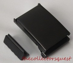 NEW 1.5&Prime; WIDE FLIP TOP BLACK BELT BUCKLE ONLY with TIP Canvas Belts Replacement