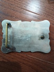 Belt Buckle + Cowboy Boot + Western + Classic + Nickel + Rustic + Country