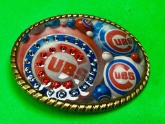 Chicago Cubs Baseball Team Sports Fan Collectible Belt Buckle