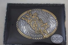 CRUMRINE Belt Buckle Antique Affliction BULL RIDER M&F Western 38010