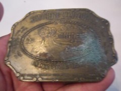 VINTAGE SOUTHERN COMFORT LIQUOR BELT BUCKLE – HEAVY – GW-17