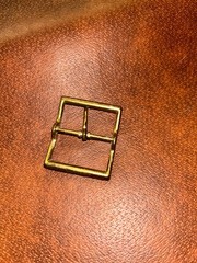 Brass Replacement Metal Belt Buckle 1.75 x 2 » For All Jeans, Khakis, Dark Brown