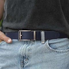 SENDEFN Nylon Ratchet Belts for Men, Golf Web Belt M（36 »-46 » Waist）, Blue