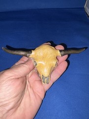 Vintage 1980 Great American Buckle Co Steer Skull Numbered Limited Edition #496