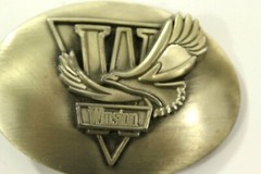 Vintage Winston Tobacco Belt Buckle Advertising 3 Dimension Flying Eagle USA
