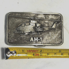 The Buckle Connection AH-1 Cobra Attack Hellicopter Belt Buckle