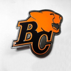 BC Lions CFL Canadian Football League Solid Pewter Souvenir Logo Belt Buckle