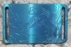 GRIP6 BELT BUCKLE – TITANIUM CONTOUR in BLUE – WOMEN / MEN – 1.5 INCH WIDE