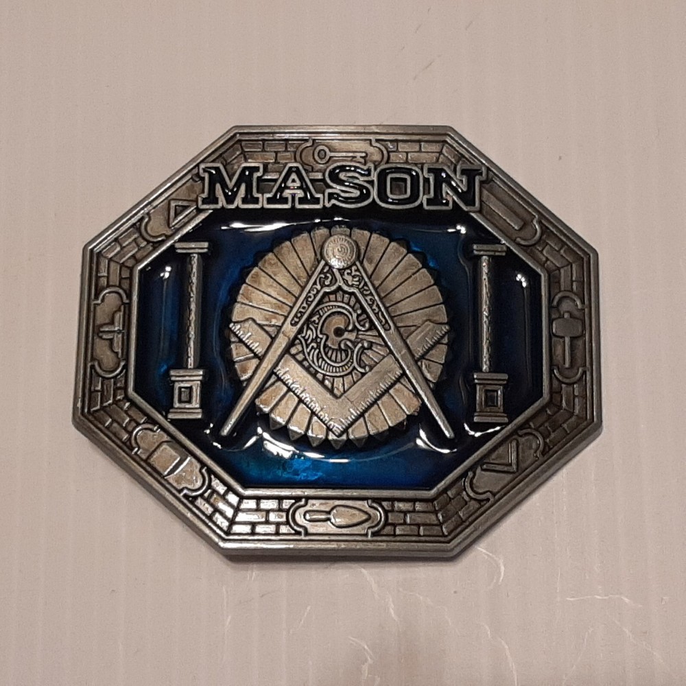 MASON MASONIC Metal Belt Buckle