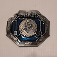 MASON MASONIC Metal Belt Buckle