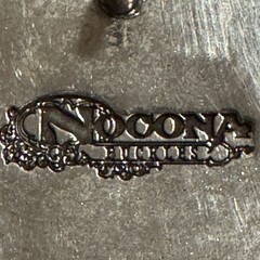 Nocona Silver Horse Head Rhinestone Western Floral Scroll Oval Belt Buckle