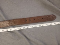 Unbranded Brown Pebble Genuine Leather Belt Nickel Free Buckle Size 36 Quality