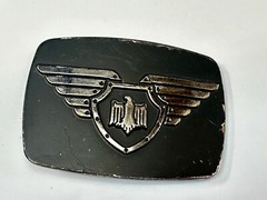 Thunderbird Emblem Logo With Wings 90&rsquo;S Chrome Brand 6172 Belt Buckle