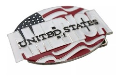 US American Flag Belt Buckle Western Cowgirl Cowboy Rodeo Metal