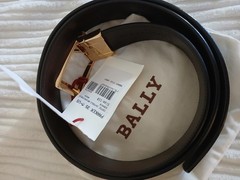 BALLY Parker Men&rsquo;s Adjustable Belt -Brown/Gold EU 110/US 44 MSRP $325