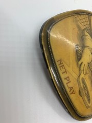 Net Play Tennis Player 1976 Vintage Belt Buckle