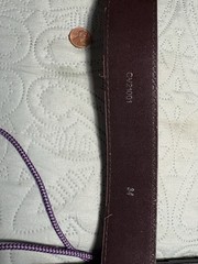 Nocona Men&rsquo;s Western Oval Rope Edge 3 Cross Belt Buckle On Leather Belt