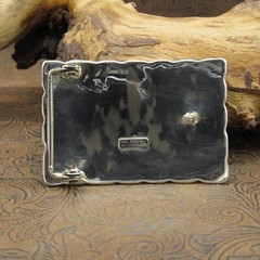 Zuni Multi-Stone Sterling Silver Thunderbird Buckle By Bobby & Corraine Shack