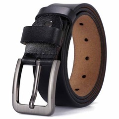 Men&rsquo;s Leather Belt Vintage Mens Waistband Needle Buckle Belt Retro