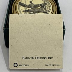 Barlow Oval Gold Mallards Western Metal Belt Buckle Duck Nature 591120