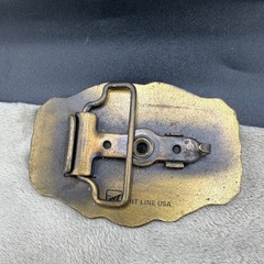Vintage Hit Mid-State Roof Deck Co. Line USA Belt Buckle