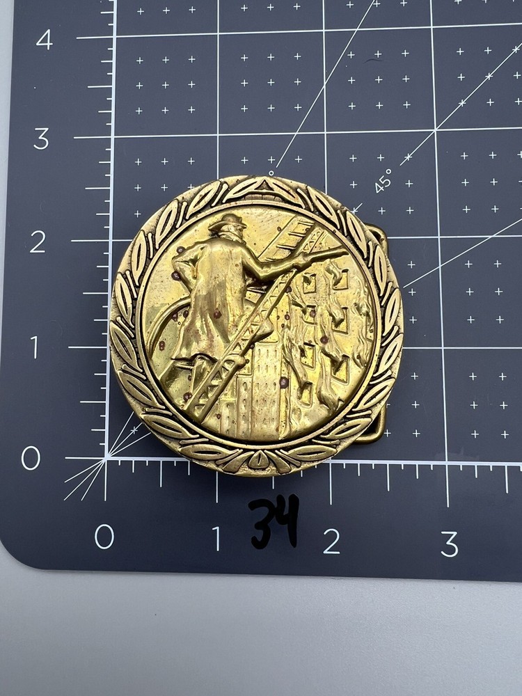 Vintage 1978 Fireman Belt Buckle (34)