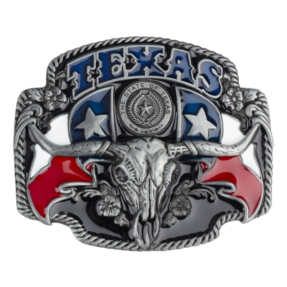 Longhorn Bull Belt Buckle for Men Western Rodeo Texas Cowboy Hebillas Vaqueras