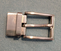 Men&rsquo;s Silver-Tone Metal Single Tongue Rectangular Belt Buckle Fits 1.5 in