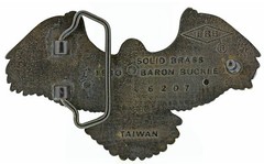 Eagle Attack Solid Brass Belt Buckle