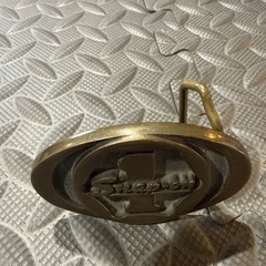 Vintage Snap On Tools Solid Brass Belt Buckle BTS SPP-455 Retro USA Work Wear