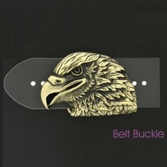 Eagle Belt Buckle, Vintage Yellow, Western Cowboy Statement Belt Buckle