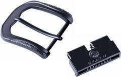 Belt Buckle Replacement Belt Buckle Removable Heavy Duty Classic Black 1.5&Prime;