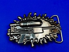 Water Squirt Gun – Alien Martian Shooter! Silver color 2005 SMC Gun Belt Buckle