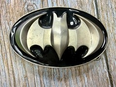 Batman Dc Comics Superhero S07 Black & Grey Raised 3D GTO Oval Belt Buckle