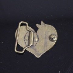 Belt buckle horse head buckle removable buckle belt buckle old brass