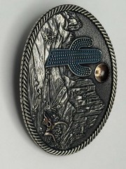 (#320) Montana Silversmiths Ladies Desert Moon Cactus Attitude Buckle A825
