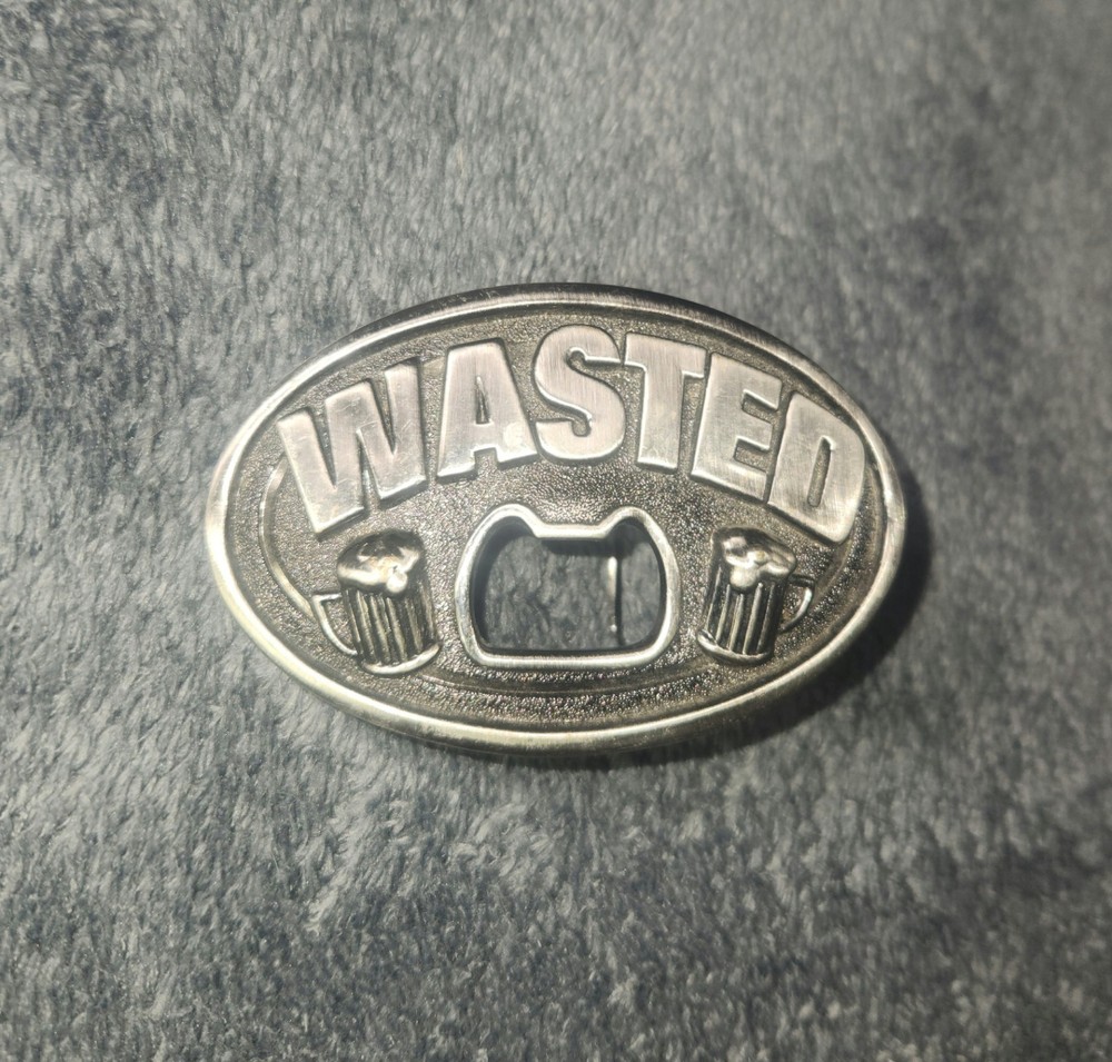 Beer Bottle Opener Belt Buckle Wasted Scene Heavy – GW13