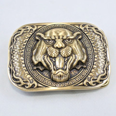 Solid Brass Tiger Belt Buckles Tongue Pin Belt Buckle Fits For 1.5 INCHES Belt
