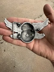 Men’s American Eagle Belt Buckle with Stars and Stripes Silver Plating Vintage