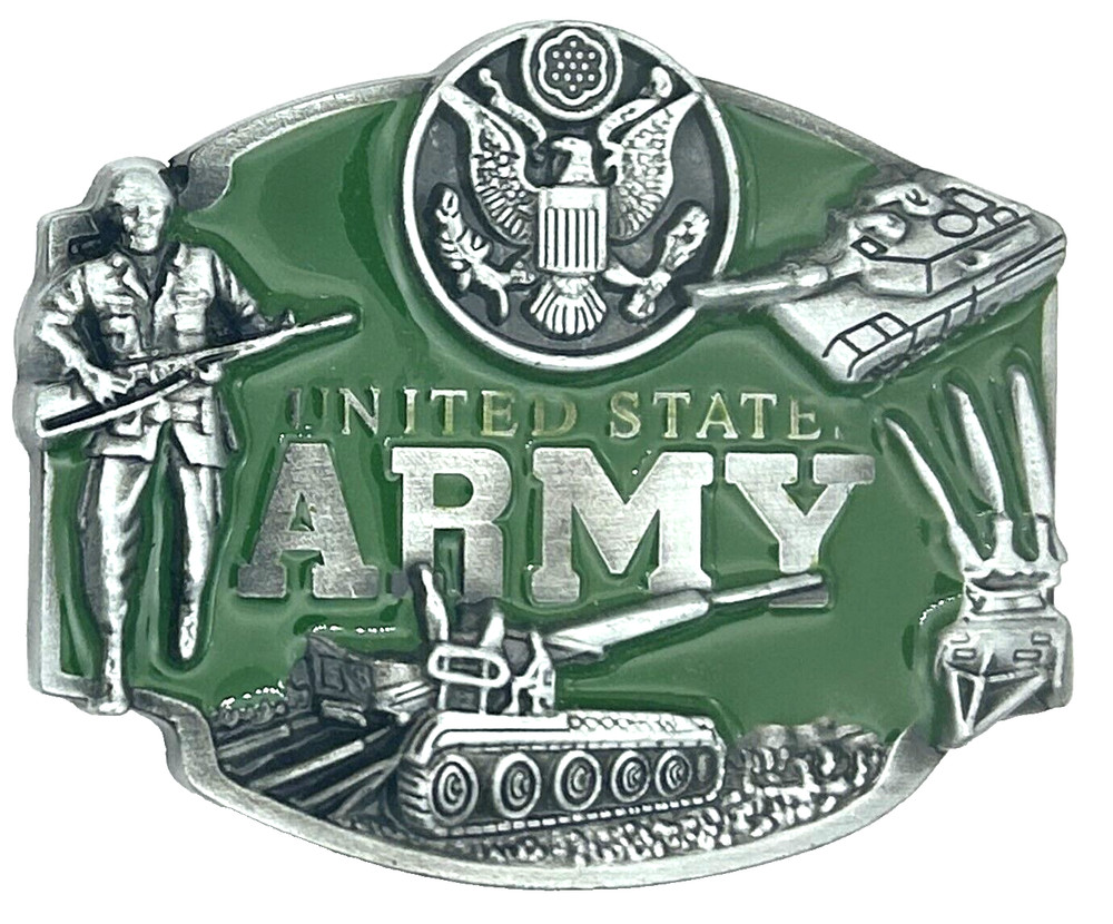 United States Army Military Enameled Belt Buckle New