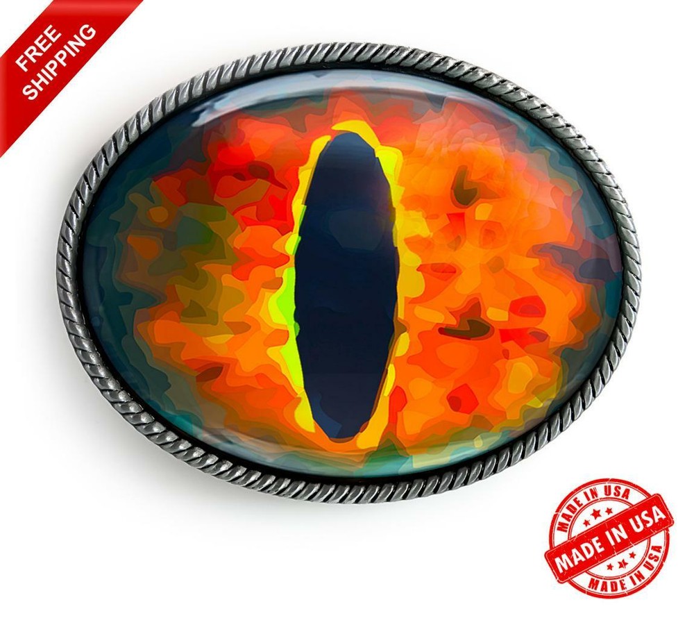 Dragon Eyeball Belt Buckle – Halloween Taxidermy Cosplay Buckle – 35-E