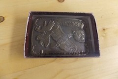 Vintage A.C.E Alaska Collectors Series Belt Buckle Bronze Tone Moose Eagle Bear