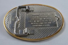 North American Hunting Club Belt Buckle – Wings Of Gold – 24K Gold/Rhodium BOX