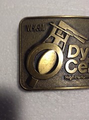 Vintage W-K-M Dyna Centric High Performance Butterfly Valves Brass Belt Buckle