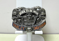 Harley-Davidson Born To Be Wild Belt Buckle 1992 Baron USA H415 Metal