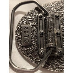 Vintage GAP Belt Buckle Air Force Academy USA 90s Collegiate Pewter Oval Buckle