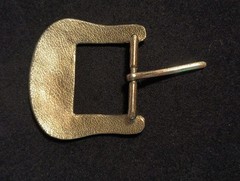 Vintage Western Style Belt Buckle Silver Tone Engraved Scroll Design